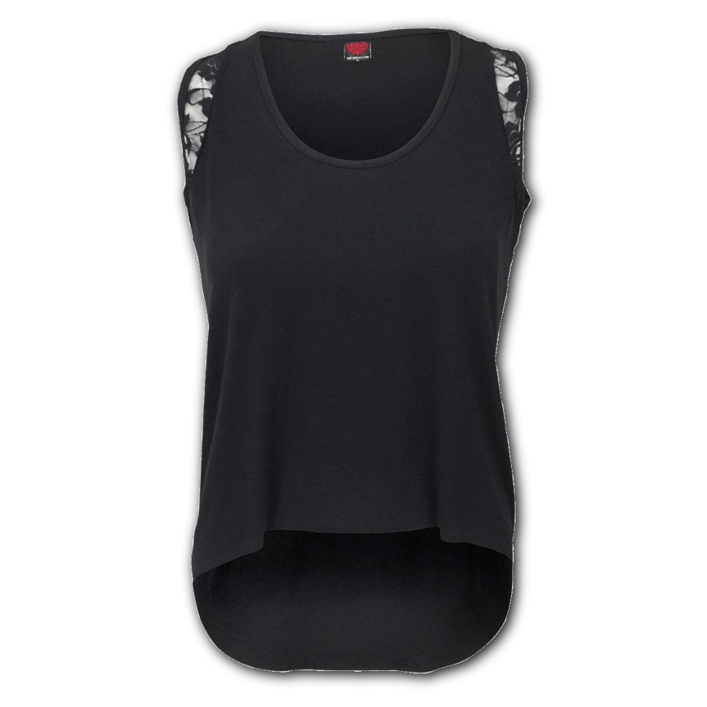 Spiral - GOTHIC ROCK Ärmelloses Top - Schwarz